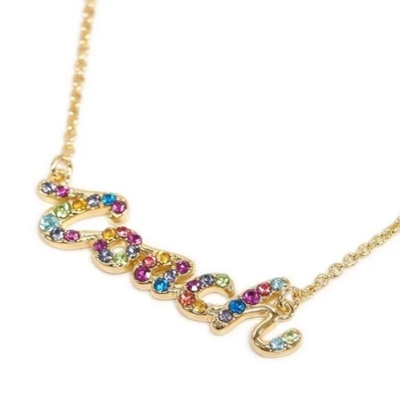 COACH Multicolor Script Necklace - Picture 5 of 5